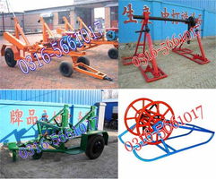 供应电缆放线车液压电缆拖车电缆滑车放线架 霸州市康仙庄电力通信机具厂 机动绞磨,汽油绞磨,柴油绞磨机,立杆机双桃卡线器,万能卡线器,手扶拖拉机绞磨